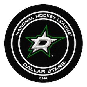 Dallas Stars Green 27 in. Round Hockey Puck Mat