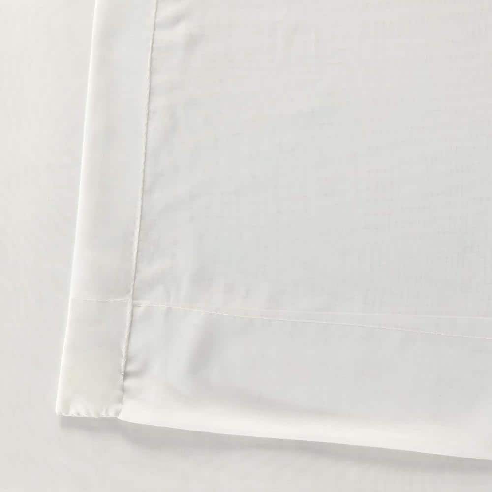 Off-White Double Layered Sheer Puddle Length Drapes