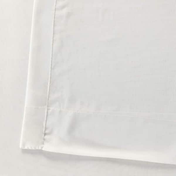 Poly Poplin Solid Fabric 120 Wide Sold by The Yard (White)