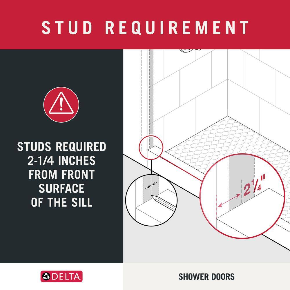Paxos 60" Frameless Nickel Sliding Shower Door with Clear Glass