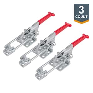 Heavy-Duty Adjustable Latch-Action U Bolt Toggle Clamp 431 - 700 lbs. Holding Capacity (3-Pack)