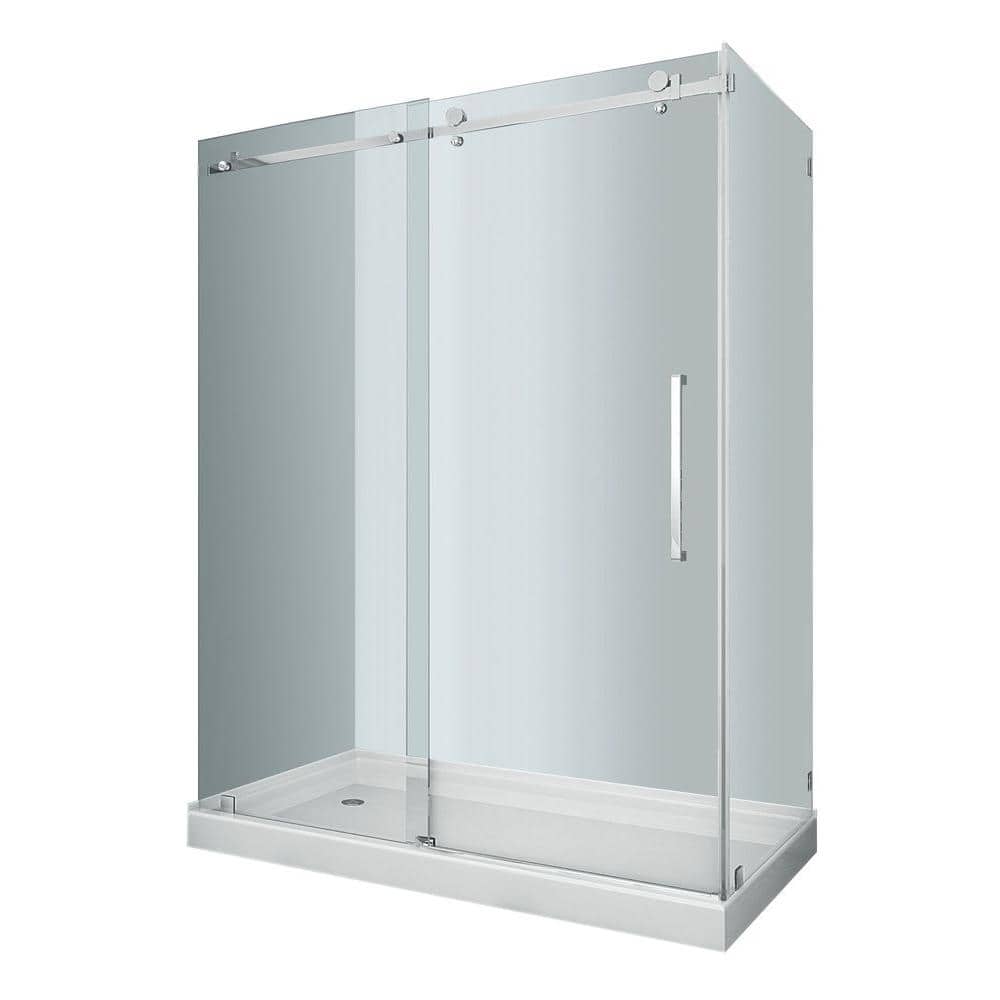 Moselle Frameless Sliding Shower Enclosure with Stainless Steel Hardware