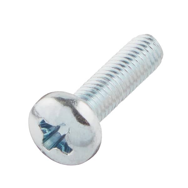 M4-0.7x16mm Zinc Pan Head Phillips Drive Machine Screw 2-Pieces