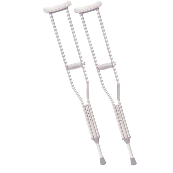 Drive Medical Walking Crutches with Underarm Pad and Handgrip for Adult