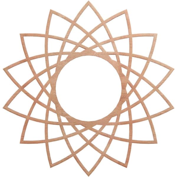 Ekena Millwork 0.25 in. x 8.5 in. x 22 in. Wood Medallion Moulding
