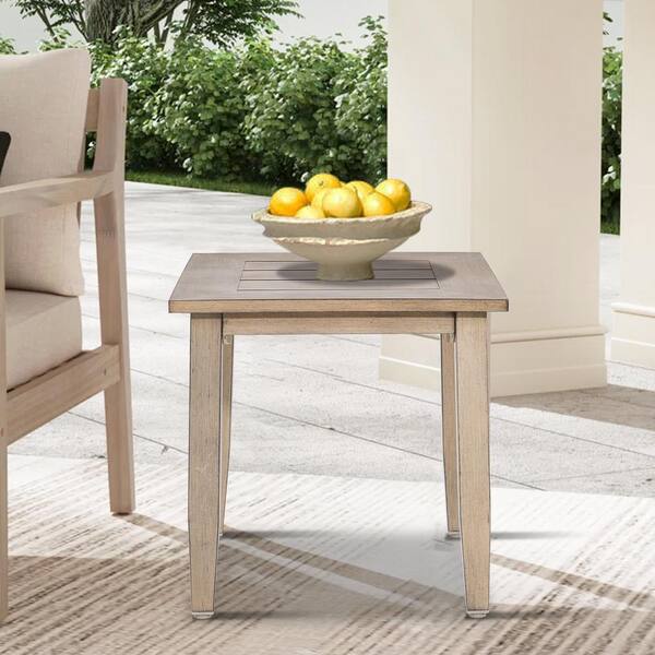 PEAK HOME FURNISHINGS Hamarto Driftwood Aluminum Outdoor