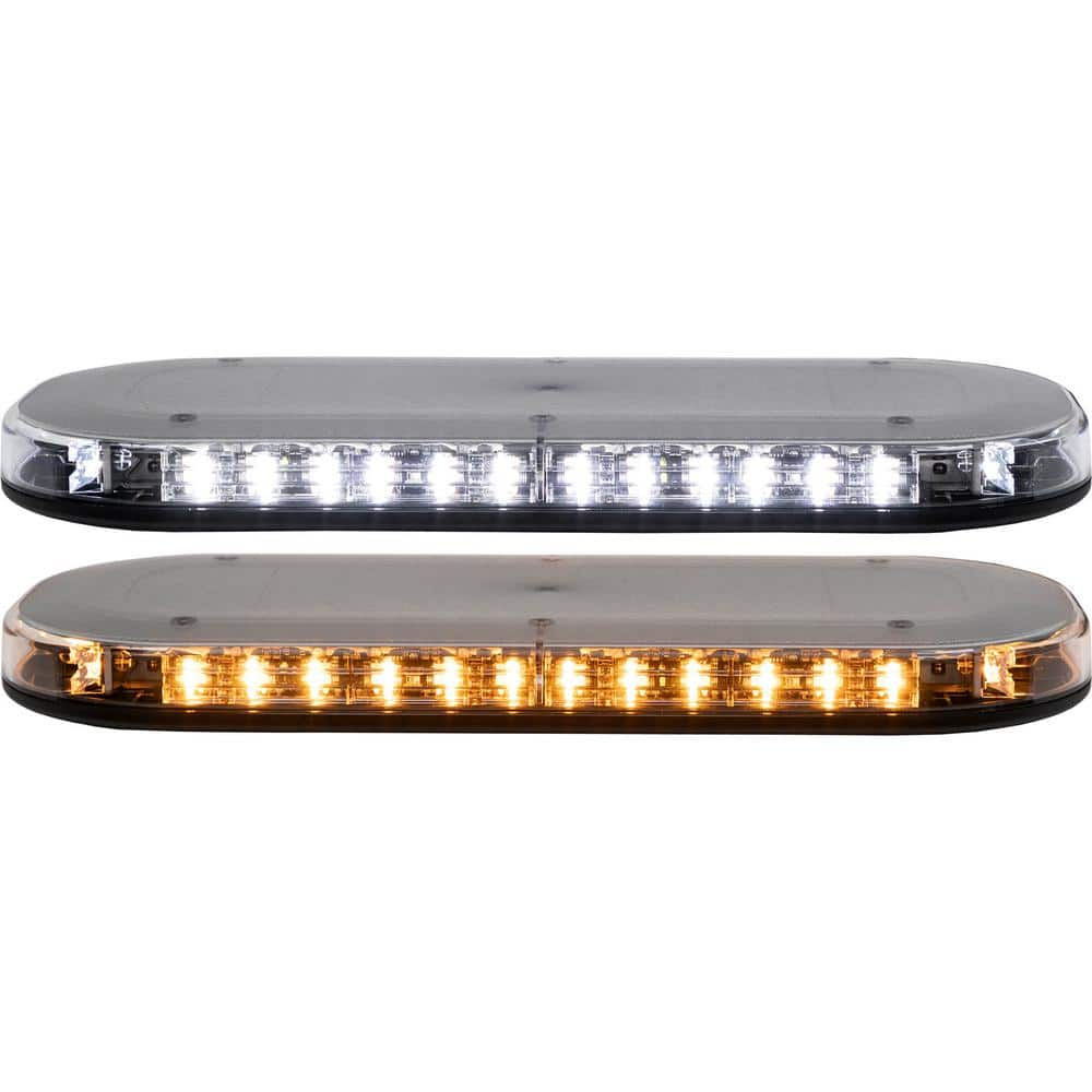 Class 1 Low Profile Oval LED Mini Light Bar - Amber/Clear