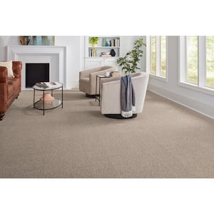 Truse Storm Clouds Gray 45 oz. Triexta Patterned Installed Carpet