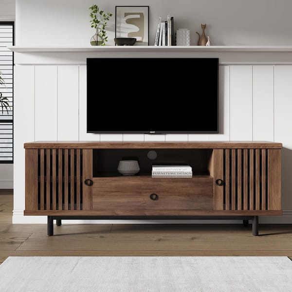 JASIWAY Brown TV Stand Fits TVs up to 40 to 50 in.