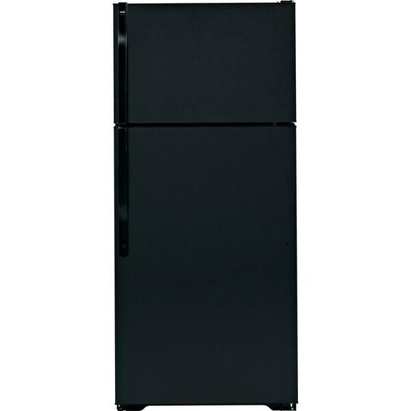 Hotpoint 28 in. W 16.6 cu. ft. Built-in Top Freezer Refrigerator in Black