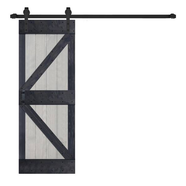 ISLIFE K Series 28 in. x 84 in. French Gray/Carbon Gray Finished DIY