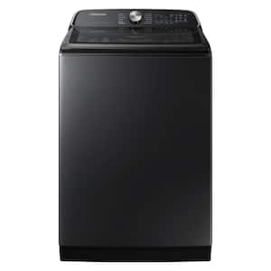5.5 cu.ft. Extra-Large Capacity Smart Top Load Washer with Super Speed in Brushed Black