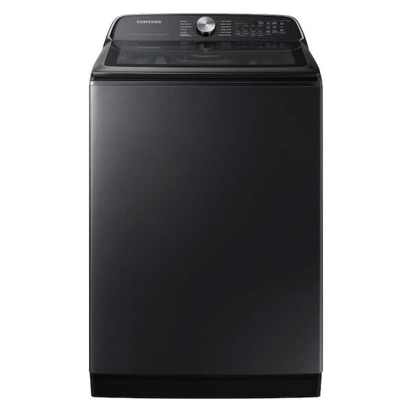 Samsung 5.5 cu.ft. Extra-Large Capacity Smart Top Load Washer with Super Speed in Brushed Black
