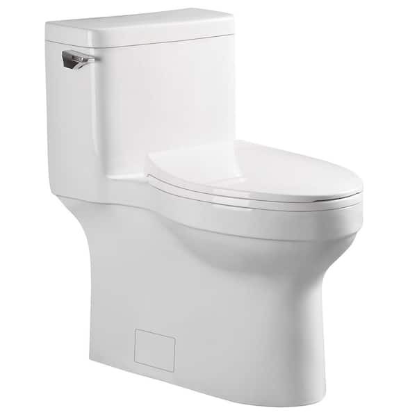 Latijns Mantel Perth Speakman Glenwynn 12 in. Skirted 1-Piece 1.28/ 4.8 GPF Single Flush  Elongated Toilet in White, Seat Included-T-5001-E - The Home Depot