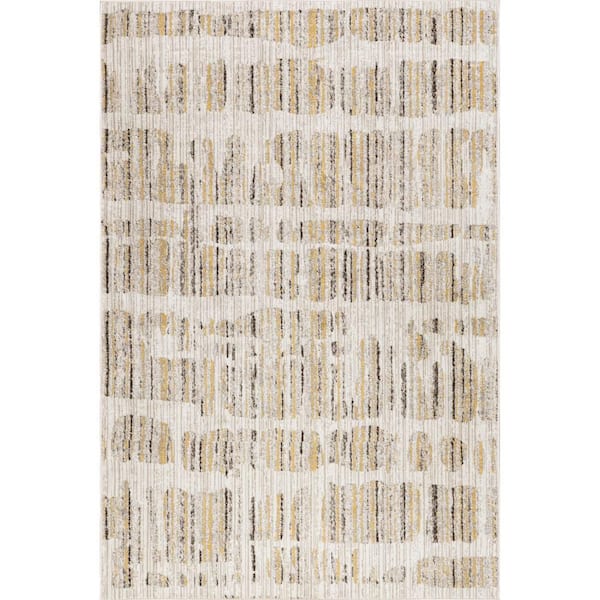 Jazlyn Abstract Washable Multicolor 8.10 ft. x 12 ft. Indoor Area Rug