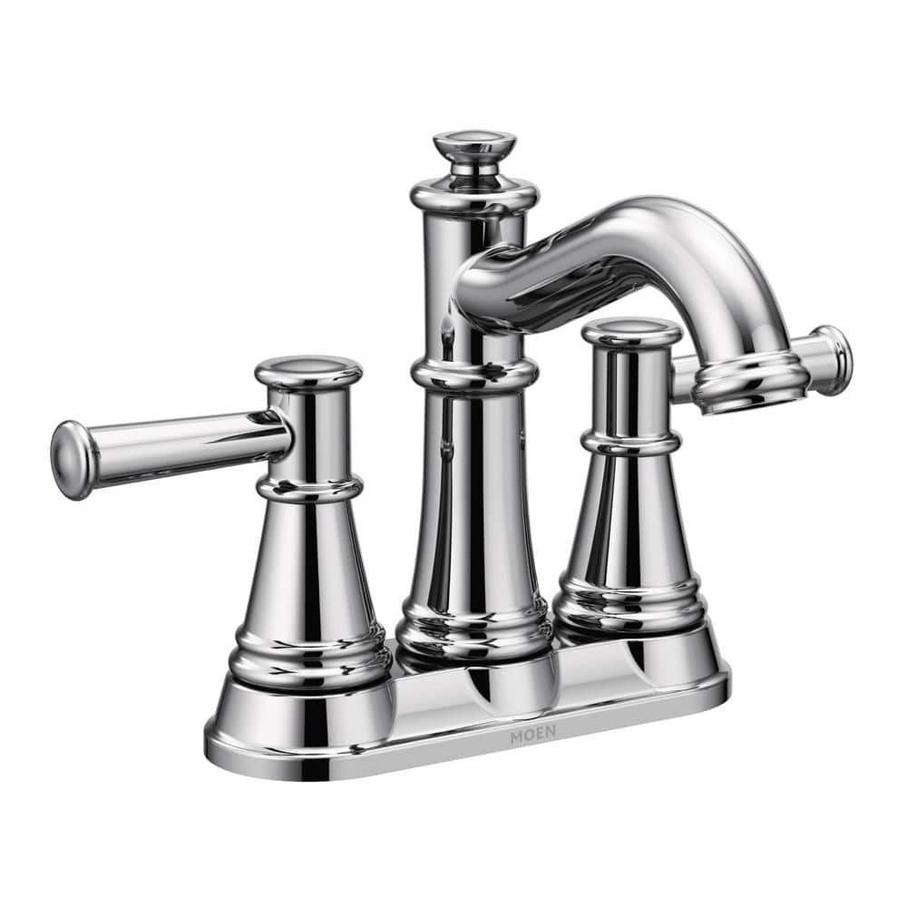 MOEN Belfield 4 in. Centerset 2-Handle Bathroom Faucet in Chrome 6401 - The  Home Depot