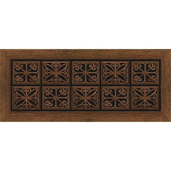 Apache Mills Iron Trivet 20 in. x 47 in. Recycled Rubber Door Mat