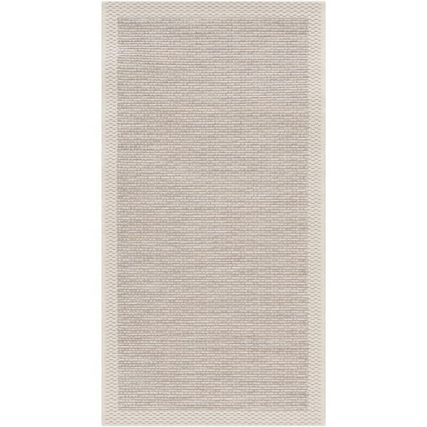 Livabliss Evonne Taupe Doormat 2 ft. x 4 ft. Indoor/Outdoor Patio Area Rug