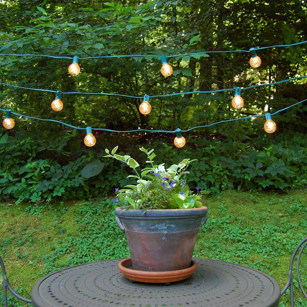 25ft Gold Mercury Globe Outdoor String Lights