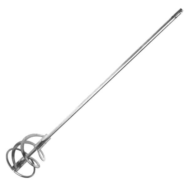 Spiral Mixing Paddle Paint Mud Mixer Whisk Silver SDS for Drill 4 in. x 20 in. for 1 to 5 Gal. Buckets