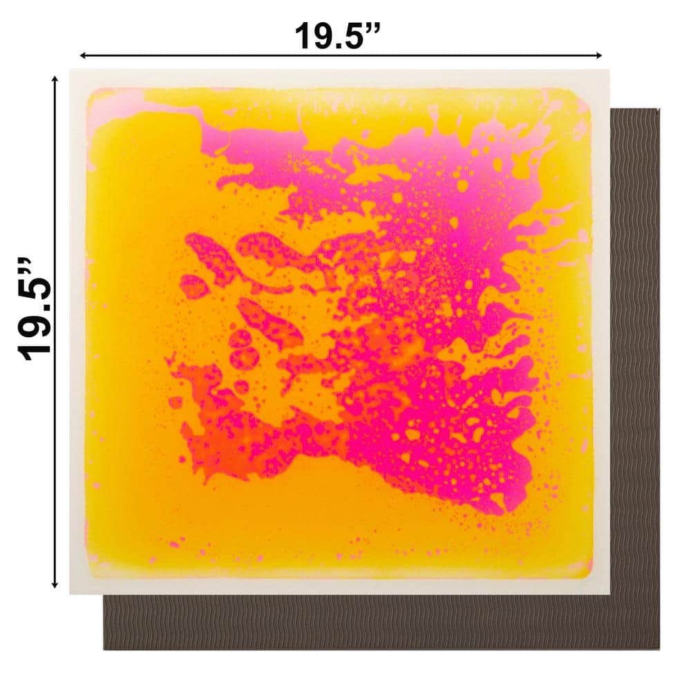 19.5'' Multicolor Sensory Liquid Gel Floor Tiles for Kids