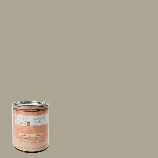 YOLO Colorhouse 1-Qt. Stone .05 Flat Interior Paint-DISCONTINUED