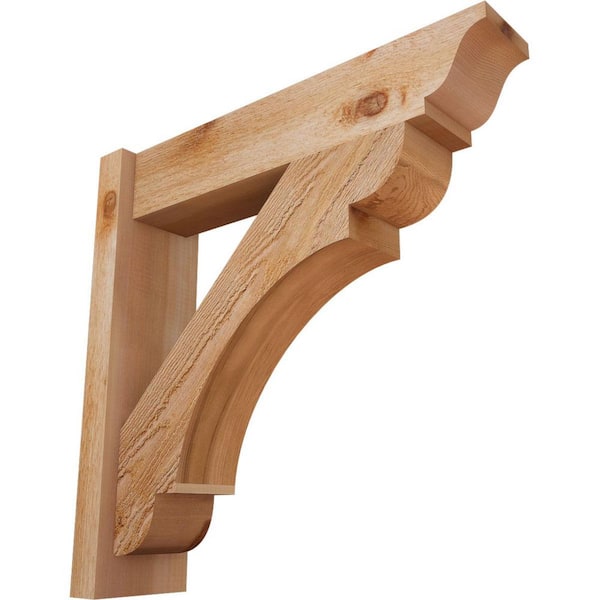 Ekena Millwork 6 in. x 24 in. x 24 in. Western Red Cedar Olympic Traditional Rough Sawn Outlooker