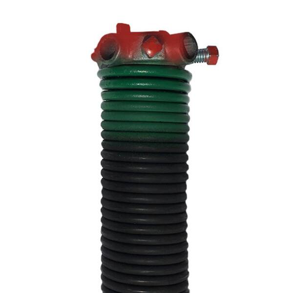 DURA-LIFT 0.243 in. Wire x 1.75 in. D x 33 in. L Torsion Spring in Green Right Wound for Sectional Garage Doors