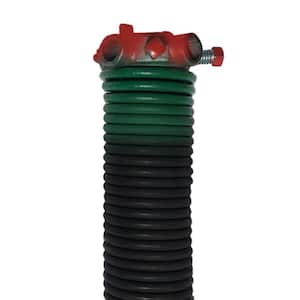 0.243 in. Wire x 2 in. D x 33 in. L Torsion Spring in Green Right Wound for Sectional Garage Doors