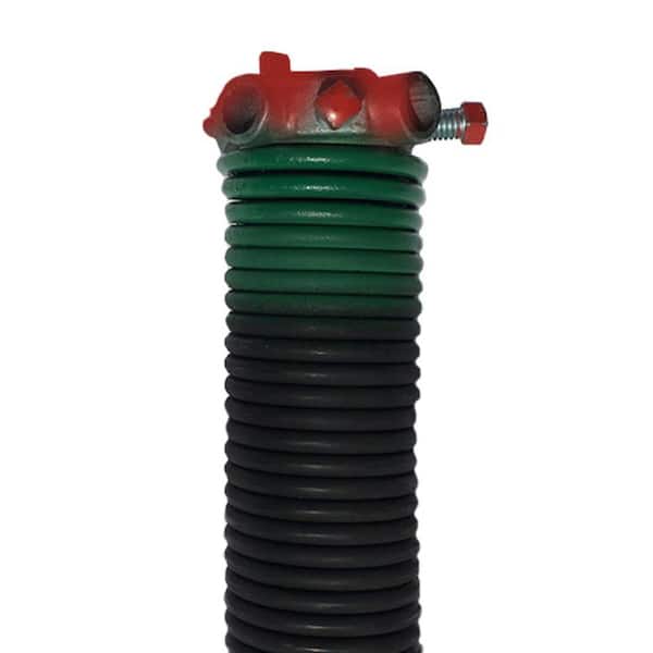 DURA-LIFT 0.243 in. Wire x 2 in. D x 33 in. L Torsion Spring in Green Right Wound for Sectional Garage Doors
