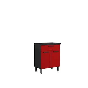 Red Drawer Base Cabinet