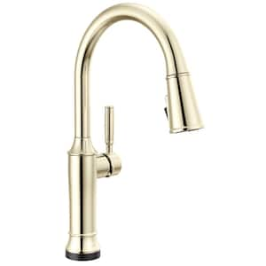 Renaldi Touch2O with Touchless Technology Single Handle Pull Down Sprayer Kitchen Faucet in Lumicoat Polished Nickel