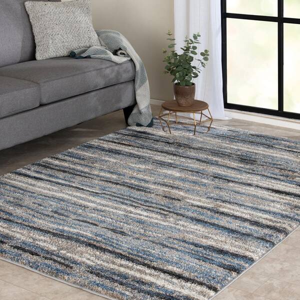 Home Decorators Collection Sline Blue Multi 8 Ft X 10 Striped Area Rug 1203ad80hd 101 - Home Depot Home Decorators Rugs