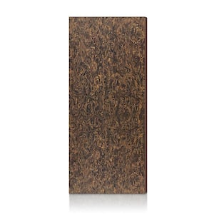 32 in. x 84 in. Espresso Smooth Flush Hollow Core Veneer Composite Interior Door Slab