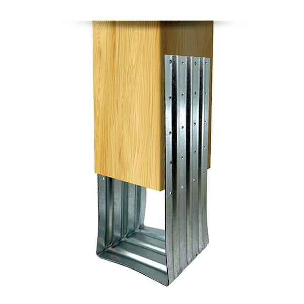 Atlas 4 in. x 4 in. Galvanized Steel Post Foot Anchor for concrete (4-pieces)