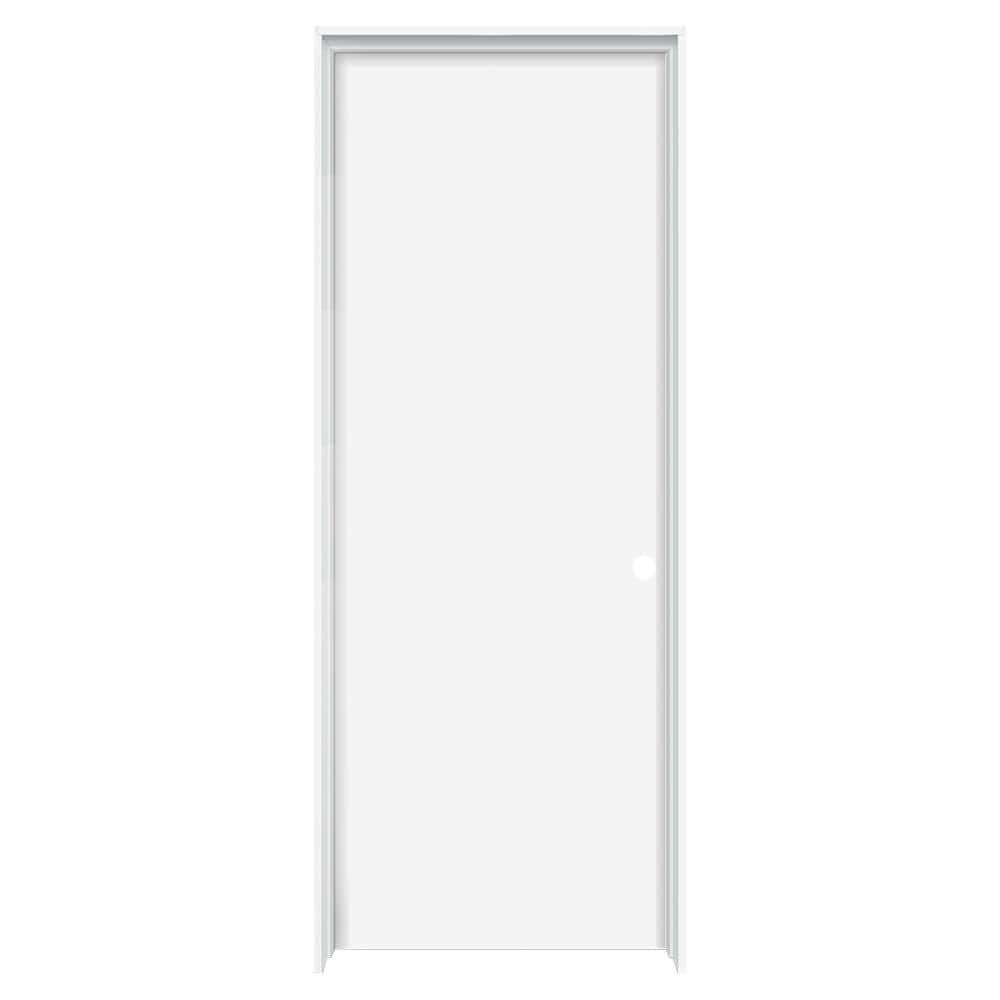 Builders Choice 36 in. x 80 in. Flush Left-Hand Hollow Core White