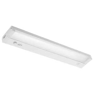 18 in. Hardwired or Plug and Play, White, Integrated LED, Integrated LED Under Cabinet Light, Dimmable, Linkable, 5-CCT