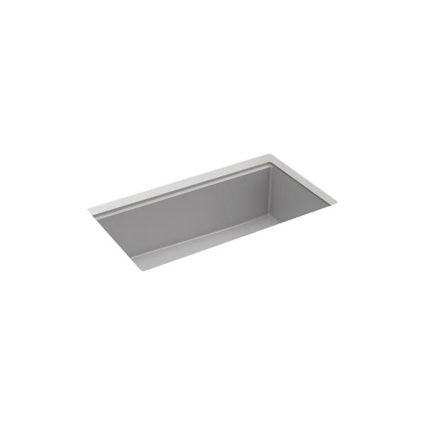 KOHLER Billings 32.5 in. Undermount Single-Bowl Kitchen Sink in Matte White