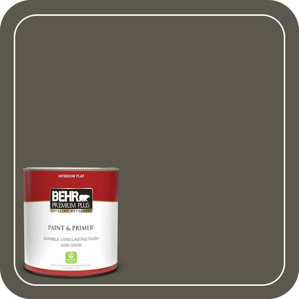 BEHR PREMIUM PLUS 1 qt. #MQ6-24 Windgate Hill Flat Low Odor Interior Paint & Primer