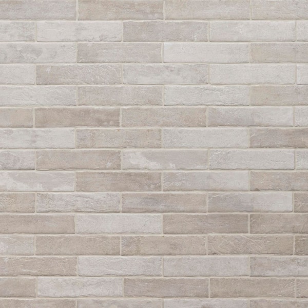 MSI Take Home Tile Sample - Capella Ivory 4 in. x 4 in. Brick Matte Porcelain Floor and Wall Tile