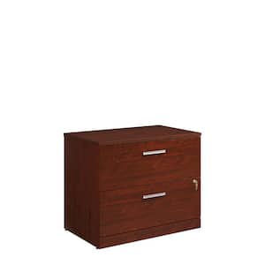 Affirm Classic Cherry Decorative Lateral File Cabinet with Locking Drawers