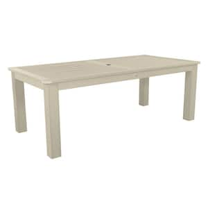 Whitewash 42 in. x 84 in. Rectangular Recycled Plastic Outdoor Dining Table