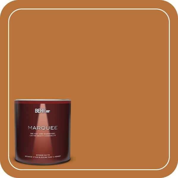 BEHR MARQUEE 1 qt. #S-H-280 Acorn Spice Matte Interior Paint & Primer