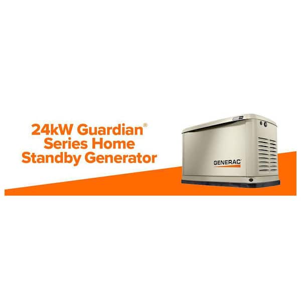 komfort Splendor Lade være med Generac Guardian 24,000-Watt (LP)/21,000-Watt (NG) Air-Cooled Whole House  Generator with Wi-Fi and 200-Amp Transfer Switch 72101 - The Home Depot