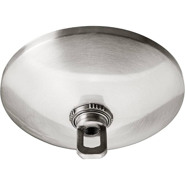 5 in. Dia with Collar Loop and 1 in. Center Hole, Brushed Nickel