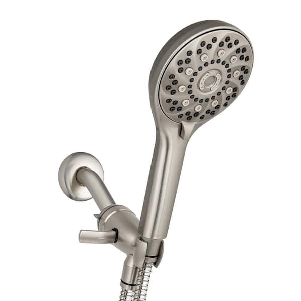 PowerPulse 8-Spray Wall Mount Handheld Shower Head 1.8 GPM in Brushed Nickel