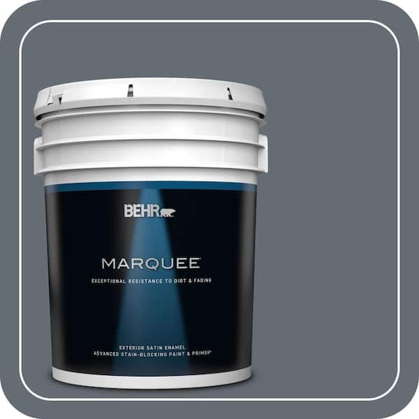 BEHR MARQUEE 5 gal. #PPU26-22 Summer Storm Satin Enamel Exterior Paint & Primer