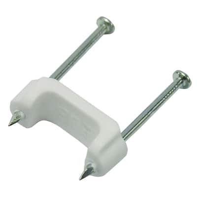 1/2 Gardner Bender PS-350C Polyethylene NM Cable Staple White 350/Canister Zinc-Plated Nail 