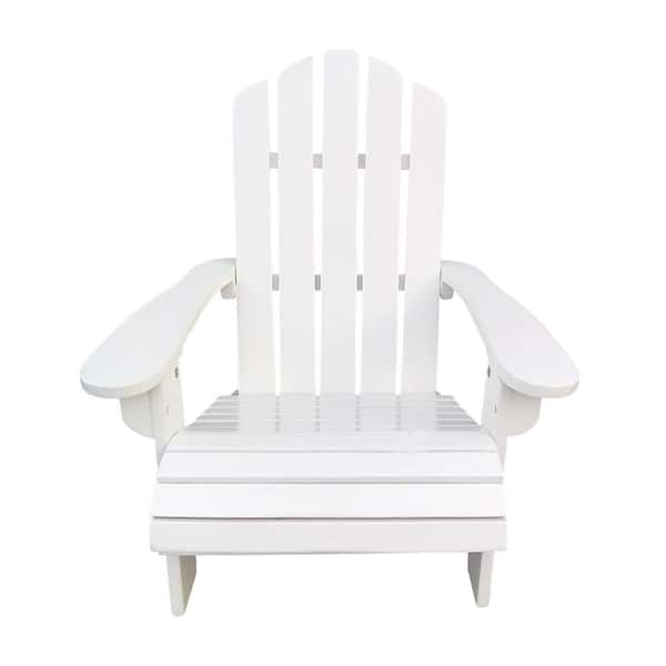 Snow White Wood Adirondack Chair​