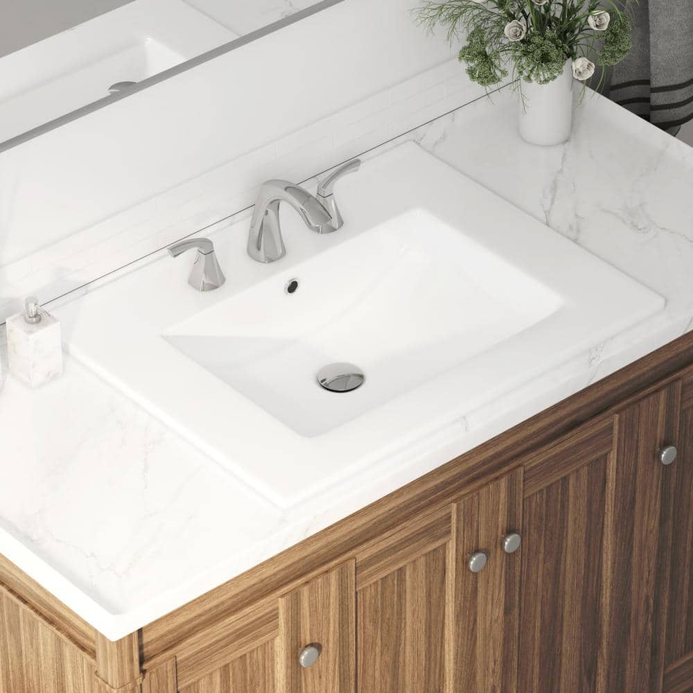 Tucson 24" White Vitreous China Vanity Top Sink